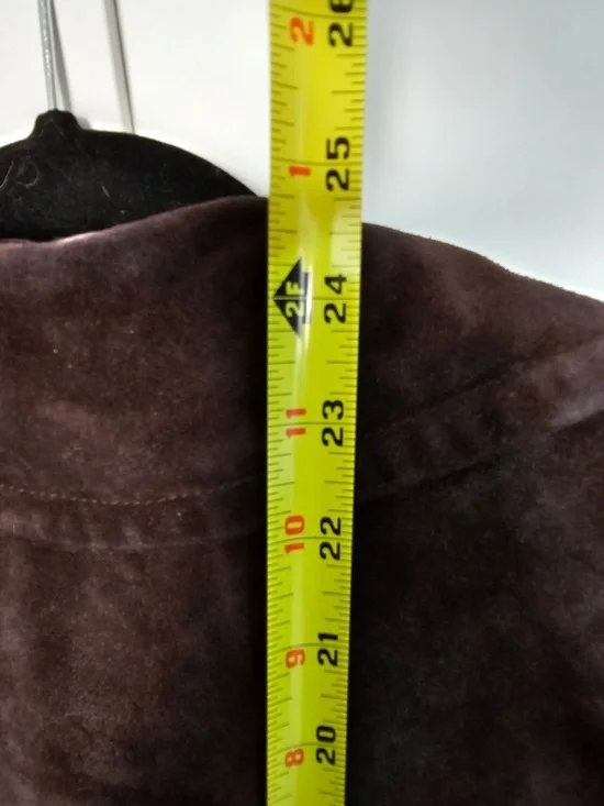 Coach Vintage Suede Leather Jacket Brown Button Front Women’s XS Lined STUNNING - Picture 7 of 10